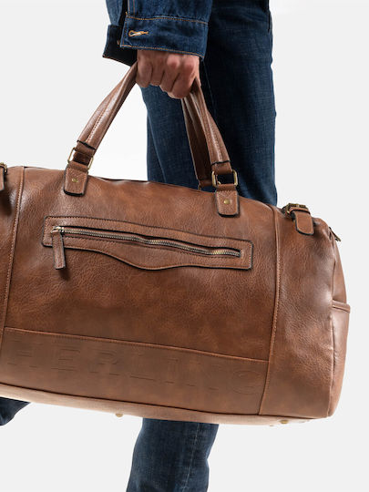 Herling Research Sack Voyage Brown made of Artificial Leather