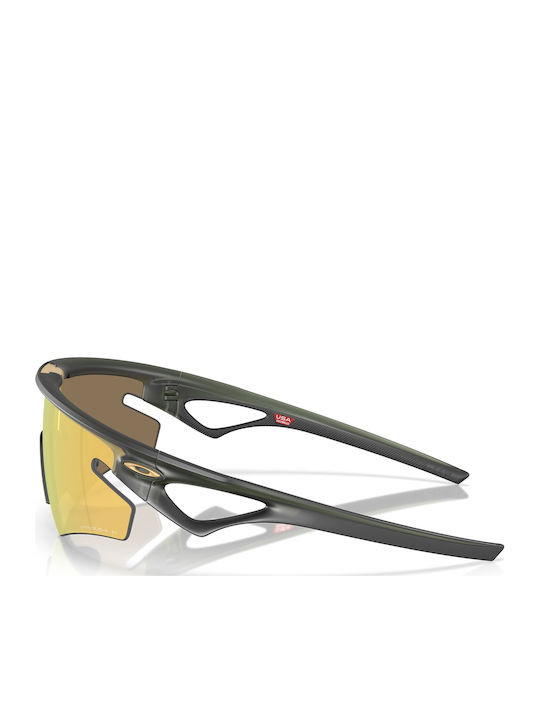 Oakley Sphaera Unisex Sunglasses with Green Plastic Frame and Yellow Lens OO9499-05