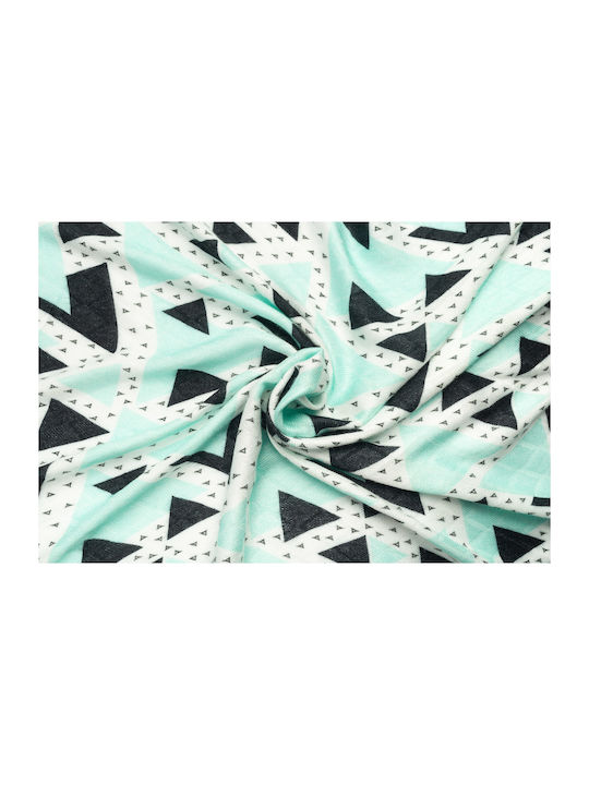 Sensillo Musselin-Wickeltuch Grün 75x75cm.