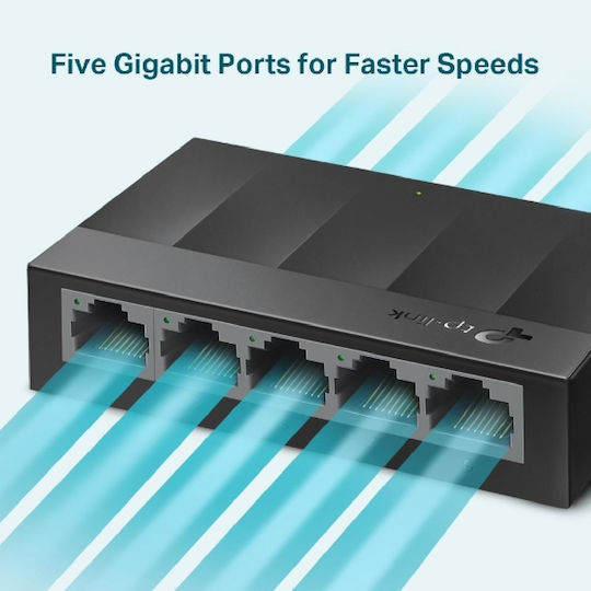 TP-LINK LS1005G Unmanaged L2 Switch with 5 Gigabit (1Gbps) Ethernet Ports