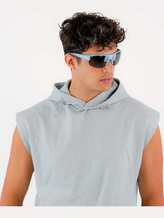Red Raven Unisex Γυαλιά Ηλίου με Μπλε Κοκκάλινο Σκελετό 48953119113550