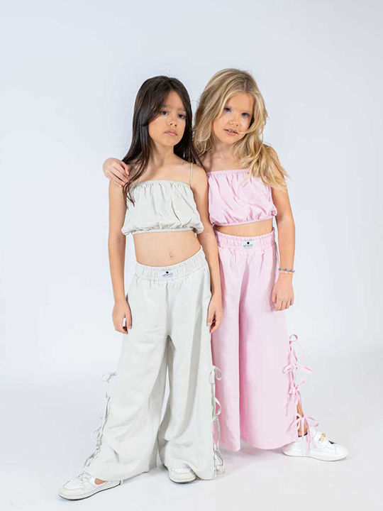 Kids' Set with Pants Summer 2pcs Pink
