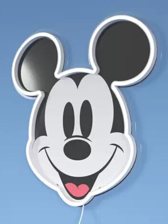 Yellowpop Disney Mickey Gesicht Wandlampe mit Aufdruck