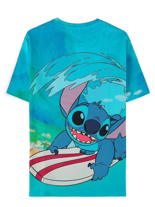 Difuzed Lilo & Stitch T-shirt Digital Printed Surf Unisex Ts885248dny