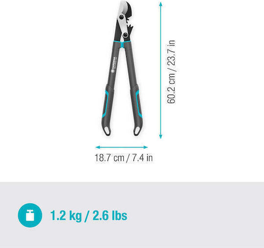Gardena Energycut Pro S Bypass-Langstielschere 60cm