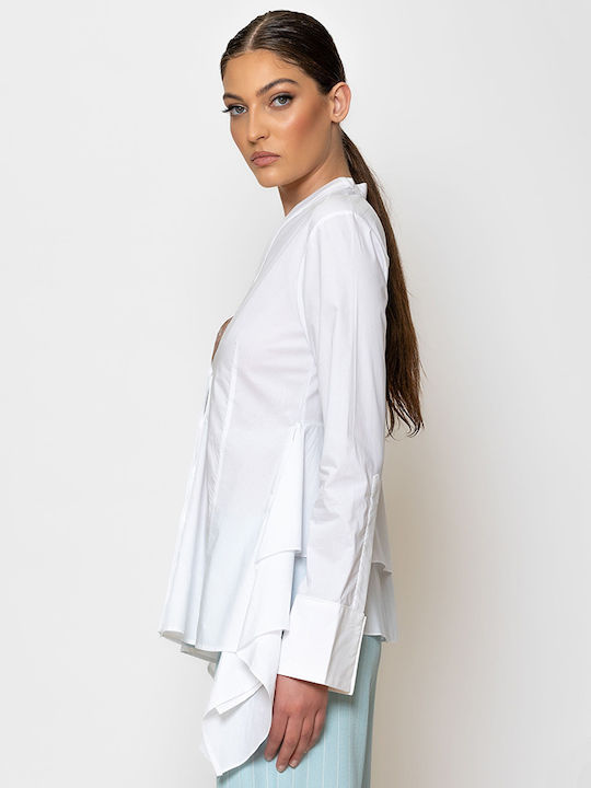 Women's Long Sleeve Shirt White