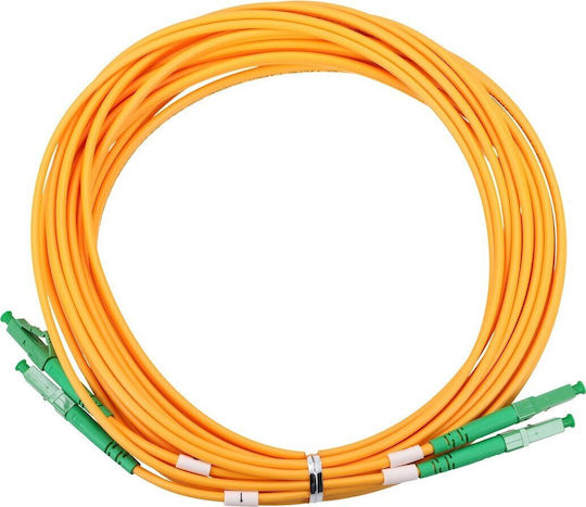Extralink Καλώδιο Οπτικής Ίνας LC/APC-LC/APC 2m Κίτρινο