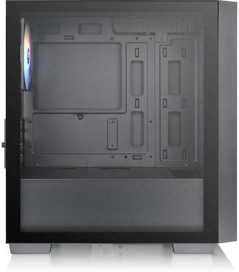 Thermaltake Versa H16 TG ARGB Gaming Micro Tower Computer Case with Side Window Black