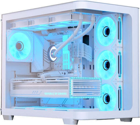 Aerocool P500C Гейминг Midi Tower Компютърна кутия със страничен прозорец Бял