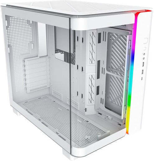 Montech King 95 Gaming Middle Tower Carcasă PC cu Deschidere Laterală Albă
