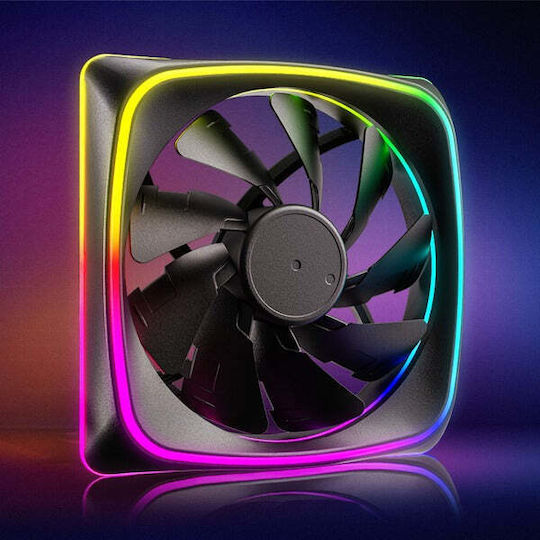 Sharkoon Shark Lights PWM Case Fan 120mm (1000rpm / 39.26cfm) με RGB Φωτισμό και Σύνδεση 4-Pin