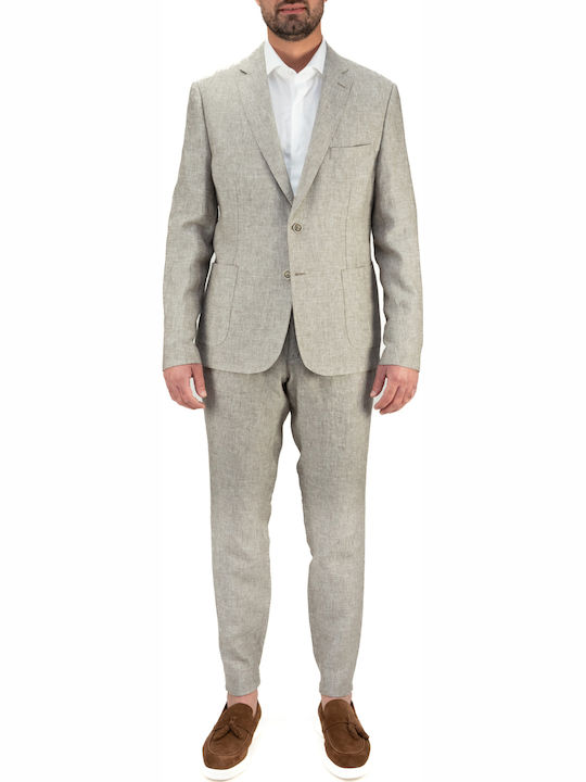 Men's Summer Suit Regular Fit Stone