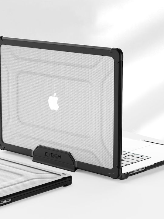 Tech-protect Smartshell Pro Macbook Air 15 M2 M3 M4 2023-2025 Black Clear