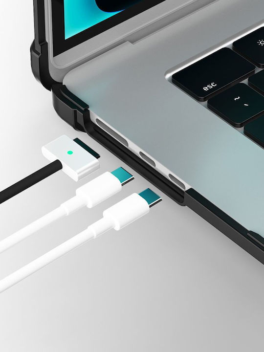 Tech-protect Smartshell Pro Macbook Air 15 M2 M3 M4 2023-2025 Black Clear