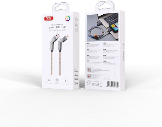XO USB-C to Lightning Cable 60W Γκρι 1m (NB276)