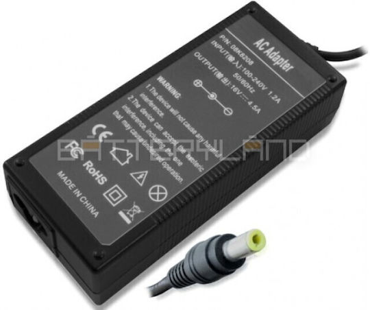 Зарядно устройство за лаптоп Lenovo 72W 16V 4.5A Конектор 5.5mm 2.5mm