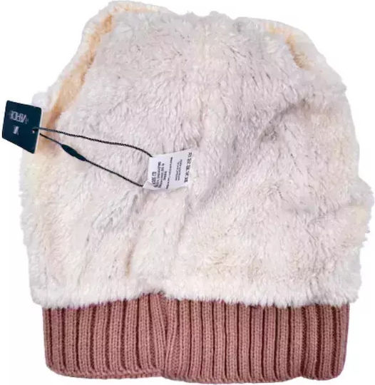 Set with Beanie Knitted in Gray color