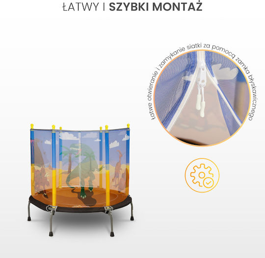 Toyz Τραμπολίνο Παιδικό Διαμέτρου 112εκ. με Προστατευτικό Δίχτυ