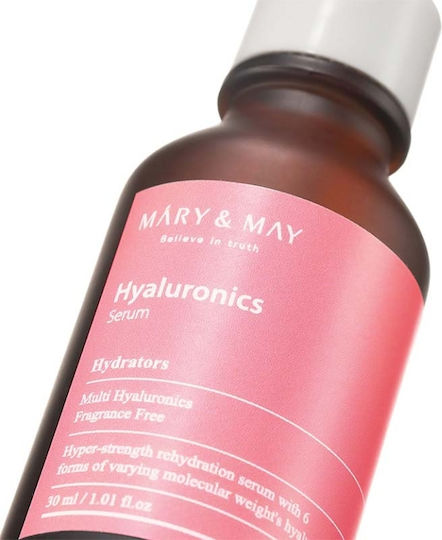 Mary & May Hyaluronics Хидратиращ И Противостареещ Серум За Лице С Хиалуронова Киселина 30мл