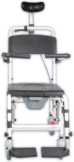 Mobiak Aqua Reclining Wheelchair Bathroom Folding Special Type 41cm 0805498 White