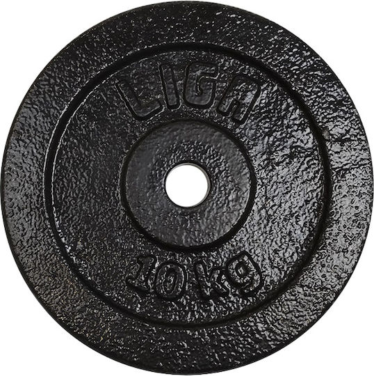 Liga Sport Set of Plates Metal 1 x 10kg Ø28mm