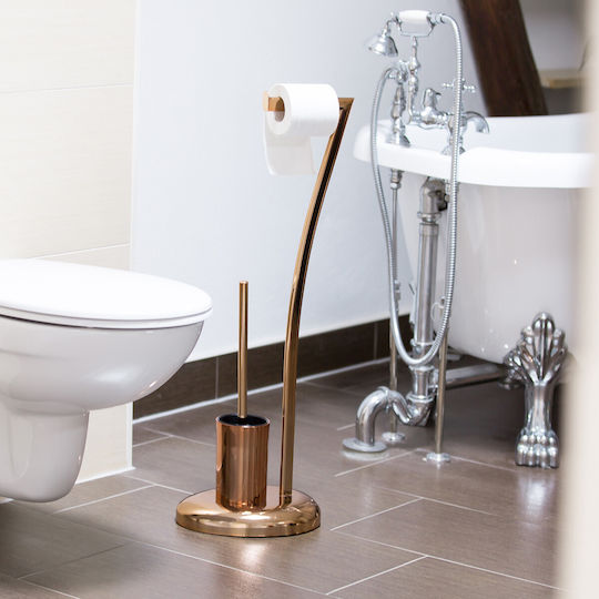 Relaxdays Metalic Coș de gunoi pentru baie Auriu Relaxdays Metalic Coș de gunoi pentru baie Auriu