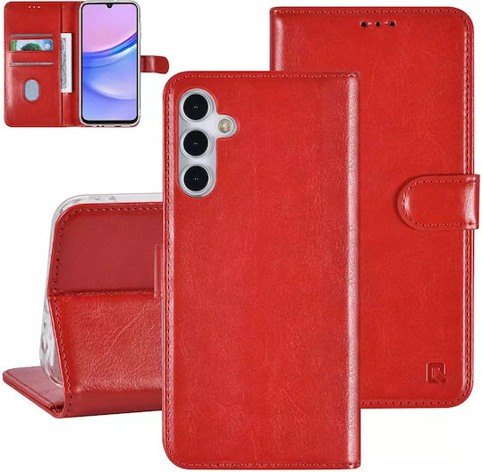 Tuniq Wallet Synthetic Leather Red (Galaxy A15)