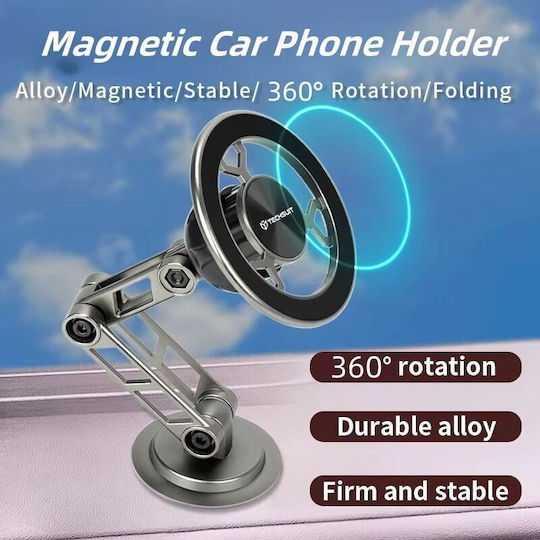 Techsuit Premium TitanMagX (S14) Auto Handyhalterung mit Magnet MagSafe Gray