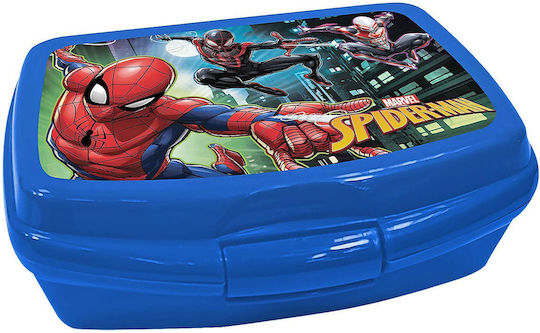 Spiderman Πλαστικό Παιδικό Δοχείο Φαγητού Spiderman 0.6lt 16.5 x 12.5 x 6εκ.