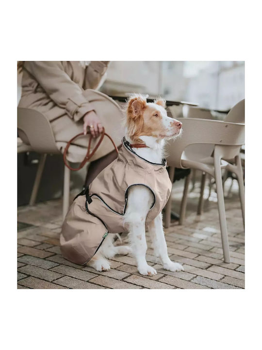 Hunter Hundemantel Wasserdicht Beige mit Rückenlänge 25 cm.