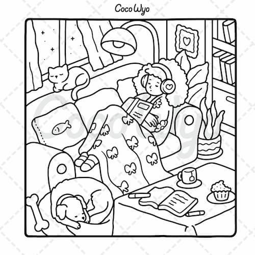Colouring Book Girl Moments 2349-675