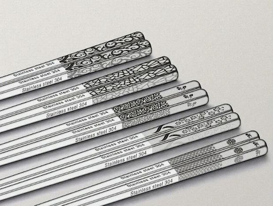 Chopsticks Inox Ασημί