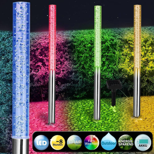 Monzana Set of 4 Solar Lights with Blue Light
