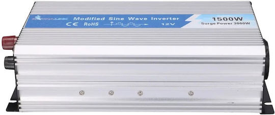 Extralink Inverter für Autos Modifizierte Sinuswelle 1500W zur Umwandlung von 12V DC in 230V AC mit 1xUSB