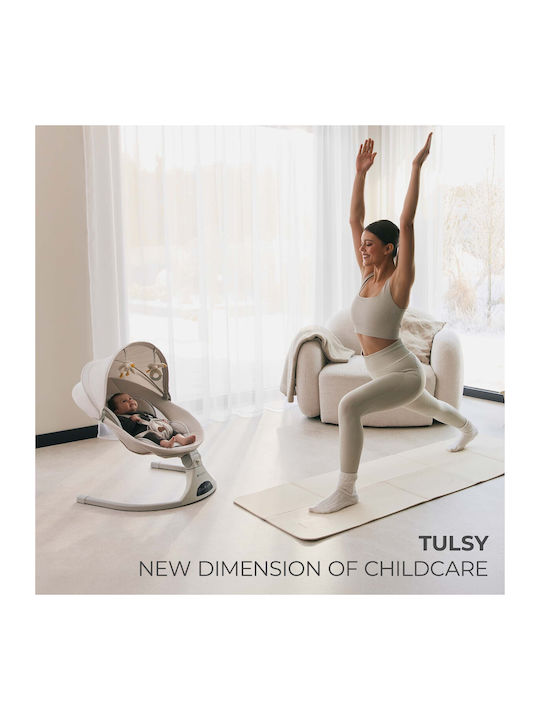 Kinderkraft Електрически Релакс за Бебета Tulsy Сив