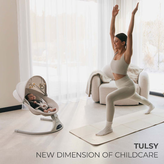 Kinderkraft Elektrische Babywippe Tulsy Grau