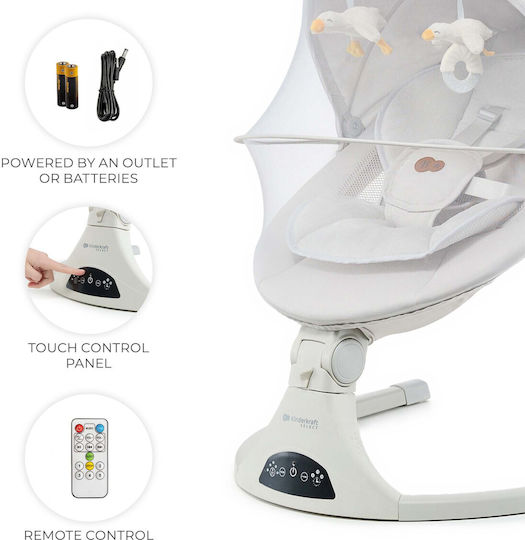 Kinderkraft Electric Balansoare și Leagăne Bebeluşi Tulsy Bej