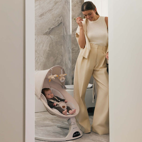 Kinderkraft Electric Balansoare și Leagăne Bebeluşi Tulsy Bej