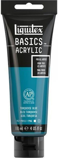 Liquitex Basics Ακρυλικό Χρώμα Ζωγραφικής 046 Turgoise Blue 118ml