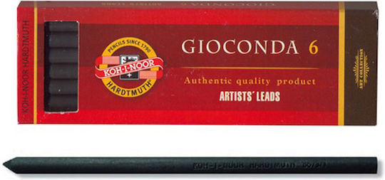 Koh-I-Noor 6 Packages x 6 Pencil Leads Thickness 5.6mm Brown