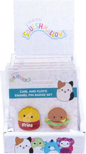 Squishmallows Pin Badges Carl & Floyd 1.5 Inches