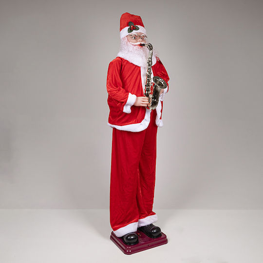 Moș Crăciun cu Saxofon, Mișcare și Muzică, 150cm