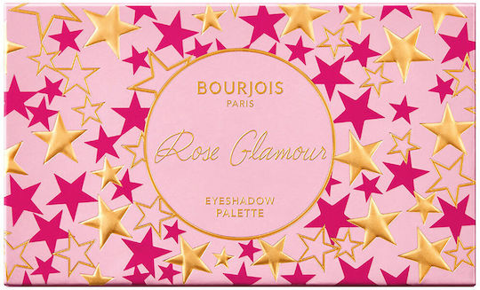 Paris Rose Glamour Eyeshadow Palette Палитра със Сенки за Очи в Твърда Форма Rose Glamour 6.8гр