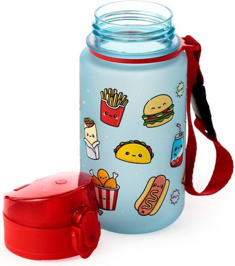 Puckator Детска Пластмасова Бутилка За Вода Foodiemals Wild Pop Top 350ml