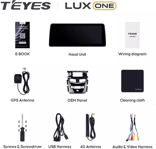 Teyes Sistem Audio Auto pentru Skoda Rapid Nissan Patrula 2010-2020 (Bluetooth/USB/WiFi/GPS/Apple-Carplay/Android-Auto/Partitură) cu Ecran Tactil 12.3"