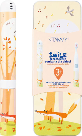 Vitammy Smile Periuță Electrică De Dinți Pentru Copii 3+ Ani Fox Cu Rezerve Și Husă De Călătorie