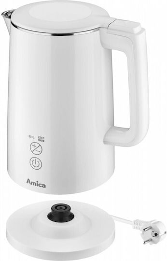 Amica Βραστήρας 1.5lt 2200W Λευκός