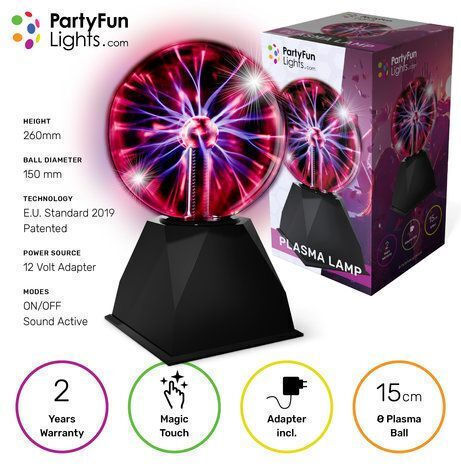 Party Διακοσμητικό Φωτιστικό LED Plasma Ball