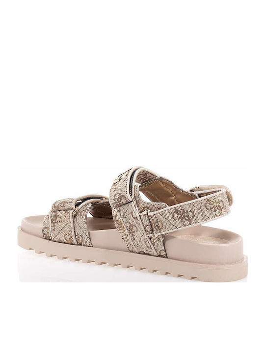 Women's Flat Sandals Beige