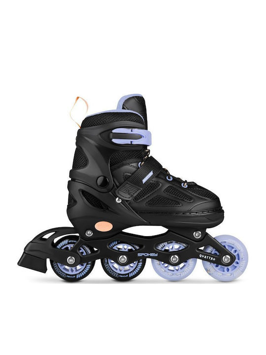 Spokey Quattro 4in1 Kids Adjustable Inline Rollers Gray